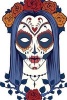 A Sugar Skull Corpse Bride - Blank 150 Page Lined Journal for Your Thoughts, Ideas, and Inspiration (Paperback) - Unique Journal Photo