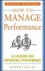 How to Manage Performance: 24 Lessons for Improving Performance (Mighty Manager Series) (Paperback) - Robert Bacal Photo