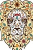 A Sugar Skull Lion - Blank 150 Page Lined Journal for Your Thoughts, Ideas, and Inspiration (Paperback) - Unique Journal Photo