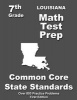 Louisiana 7th Grade Math Test Prep - Common Core Learning Standards (Paperback) - Teachers Treasures Photo