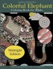 Colorful Elephant Coloring Book Midnight Edition - Adult Coloring Book on Black Background (Paperback) - Creative Coloring Photo