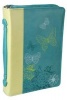 Luxleather Lime/Blue Butterflies Lg -  Photo