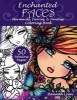 Enchanted Faces - Mermaids, Fairies & Fantasy Coloring Book (Paperback) - Hannah Lynn Photo