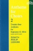 Anthems for Choirs 2 - Vocal Score (Sheet music) - Philip Ledger Photo