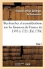 Recherches Et Considerations Sur Les Finances de France de L'Annee 1595 A L'Annee 1721 Tome 1 (French, Paperback) - Forbonnais F Photo