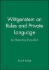 Wittgenstein on Rules and Private Language (Paperback, New Ed) - Saul A Kripke Photo