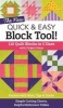 The New Quick & Easy Block Tool! - 110 Quilt Blocks in 5 Sizes with Project Ideas - Packed with Hints, Tips & Tricks - Simple Cutting Charts & Helpful Reference Tables (Spiral bound) -  Photo