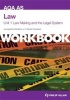 AQA AS Law Unit 1 Workbook: Law Making and the Legal System (Paperback) - Jacqueline Hankins Photo