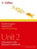 Student Support Materials for Sociology - AQA AS Sociology Unit 2: Education with Research Methods (Paperback) - Martin Holborn Photo