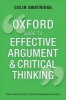 Oxford Guide to Effective Argument and Critical Thinking (Paperback) - Colin Swatridge Photo