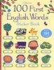 100 First English Words Sticker Book (Staple bound) - Felicity Brooks Photo