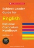 Subject Leader Guide for English-Key Stage 1-3 (Paperback) - Scholastic Photo