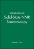 Introduction to Solid State NMR Spectroscopy (Paperback) - Melinda J Duer Photo