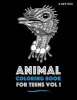 Animal Coloring Book for Teens Vol 1 (Paperback) - Art Therapy Coloring Photo