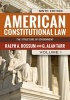 American Constitutional Law - V. 1 (Paperback, 9th) - Ralph A Rossum Photo