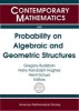 Probability on Algebraic and Geometric Structures (Paperback) - Gregory Budzban Photo