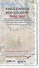 Kings Canyon High Country Trail Map (Sheet map, folded) - Tom Harrison Photo