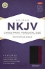 Large Print Personal Size Reference Bible-NKJV (Large print, Hardcover, large type edition) - Holman Bible Staff Photo