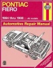 Pontiac Fiero Automotive Repair Manual (Paperback, 4th Revised edition) - Mike Stubblefield Photo