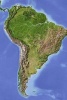 Relief Map of South America Journal - 150 Page Lined Notebook/Diary (Paperback) - Cool Image Photo