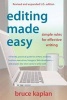 Editing Made Easy - Simple Rules for Effective Writing (Paperback, Revised, Expand) - Bruce Kaplan Photo