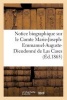 Notice Biographique Sur Le Comte Marie-Joseph-Emmanuel-Auguste-Dieudonne de Las Cases (Ed.1865) (French, Paperback) - Sans Auteur Photo