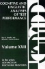 Cognitive and Linguistic: Analyses of Test Performance (Paperback) -  Photo