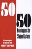 50/50 Monologues for Student Actors - 100 Monologues for Guys & Girls (Paperback) - Mary Depner Photo