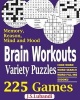 Brain Workouts Variety Puzzles (Large print, Paperback, large type edition) - J S Lubandi Photo