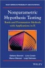 Nonparametric Hypothesis Testing - Rank and Permutation Methods with Applications in R (Hardcover) - Stefano Bonnini Photo