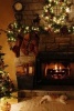 The Fireplace Decorated for Christmas - Blank 150 Page Lined Journal for Your Thoughts, Ideas, and Inspiration (Paperback) - Unique Journal Photo