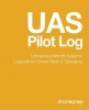 Uas Pilot Log - Unmanned Aircraft Systems Logbook for Drone Pilots & Operators (Gold) (Paperback) - Droneprep Photo