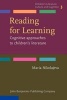 Reading for Learning - Cognitive Approaches to Children's Literature (Hardcover) - Maria Nikolajeva Photo