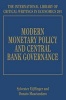 Modern Monetary Policy and Central Bank Governance (Hardcover) - Sylvester Eijffinger Photo