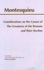 Considerations on the Causes of the Greatness of the Romans and Their Decline (Hardcover, New ed of 2 Revised ed) - Charles de SecondatBaron de Montesquieu Photo