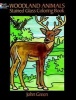 Woodland Animals Stained Glass Coloring Book (Paperback) - John Green Photo