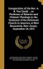 Inauguration of the REV. A. B. Van Zandt ... as Professor of Didactic and Polemic Theology in the Seminary of the Reformed Church in America, at New Brunswick, New Jersey, September 24, 1872 (Hardcover) - New Brunswick Theological Seminary Photo