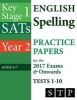 Ks1 Sats English Spelling Practice Papers for the 2017 Exams & Onwards Tests 1-10 (Year 2 - Ages 6-7) (Paperback) - Swot Tots Publishing Ltd Photo