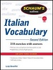 Schaum's Outline of Italian Vocabulary (English, Italian, Paperback, 2nd Revised edition) - Luigi Bonaffini Photo