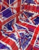 Notes - Union Jack Fractal 3D Image Design Notebook/Journal with 150 Lined Pages (8.5 X 11) (Paperback) - June Bug Journals Photo