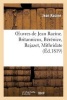 Oeuvres de . Britannicus, Berenice, Bajazet, Mithridate (French, Paperback) - Jean Racine Photo