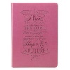 Pink Lux-Leather Journal I Know the Plans (Hardcover) - Christian Art Gifts Photo