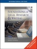 Foundations of Legal Research and Writing (Paperback, International ed of 4th revised ed) - Carol M Bast Photo