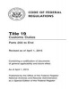 Code of Federal Regulations Title 19, Customs Duties, Parts 200-End, 2015 (Paperback) - National Records and Arc Administration Photo