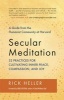 Secular Meditation - A Guide from the Humanist Community at Harvard: 32 Practices for Cultivating Inner Peace, Compassion, and Joy (Paperback) - Rick Heller Photo