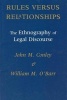 Rules Versus Relationships - Ethnography of Legal Discourse (Paperback, 2nd) - John M Conley Photo