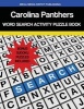 Carolina Panthers Word Search Activity Puzzle Book (Paperback) - Mega Media Depot Photo