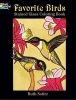 Favorite Birds Stained Glass Coloring Book (Paperback) - Ruth Soffer Photo