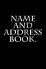 Name and Address Book. (Paperback) - Kerry Butters Photo