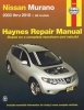 Nissan Murano Service and Repair Manual - 2003 to 2010 (Paperback) - Editors Of Haynes Manuals Photo